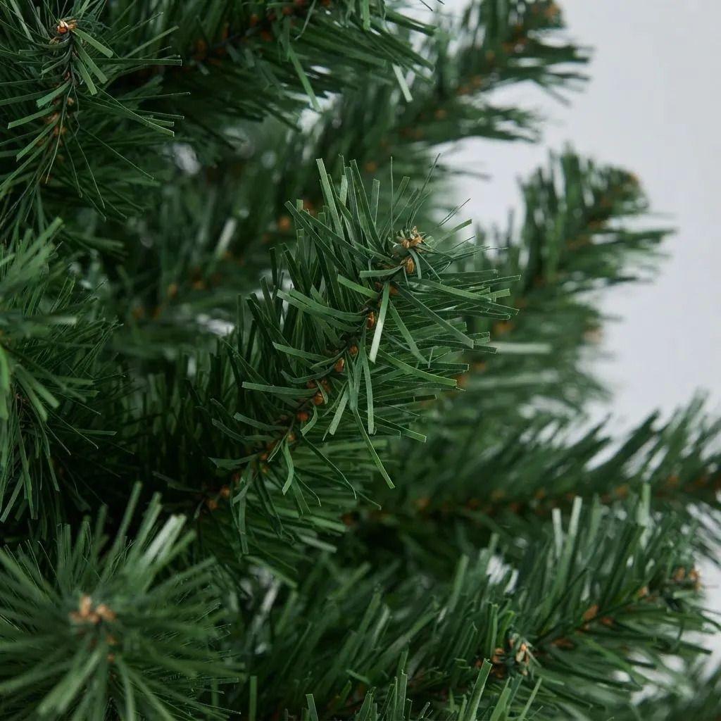 Arbol De Navidad Frondoso Artificial 150 Cm Verde Con Base Verde-4