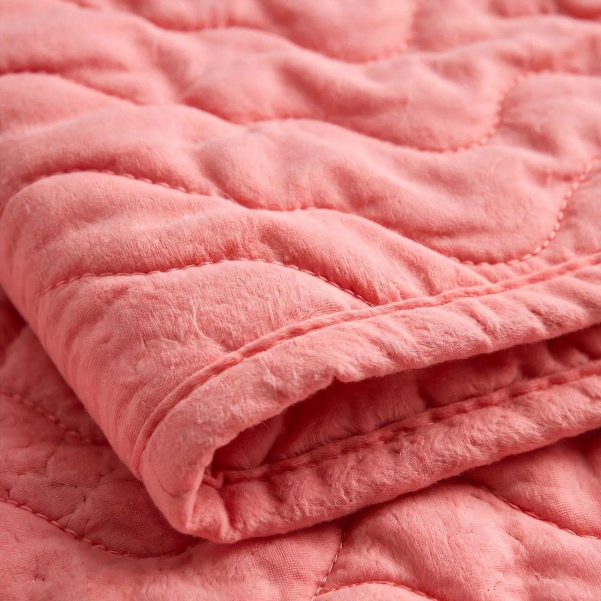 Cubrecama Quilt 2 Plazas Rayas Cobertor Verano Liviano con 2 Fundas-3