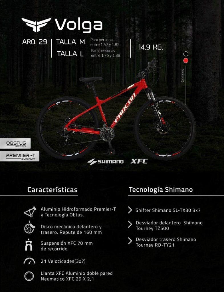 Bicicleta Faucon Mountain Bike Volga Rojo Aro 29 M-6