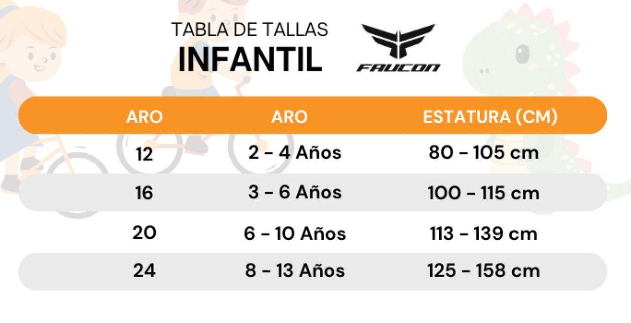 Bicicleta Faucon Infantil Nilo Aro 24-7