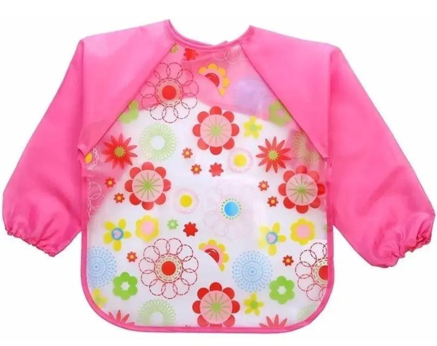 Babero plastico Con Mangas Bebe 6 A 12 Meses-1