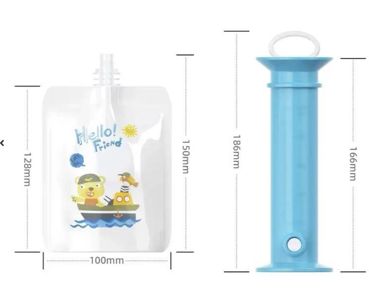 Set Exprimidor Zumo 4 Bolsas Alimentacion Bebes-0