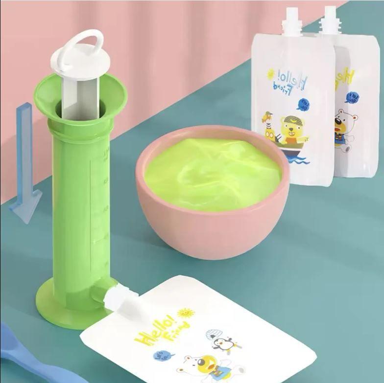 Set Exprimidor Zumo 4 Bolsas Alimentacion Bebes-1