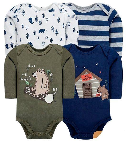 bodys manga larga niño pack 4 unidades-0