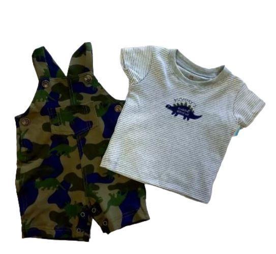jardinera militar algodon bebe-0