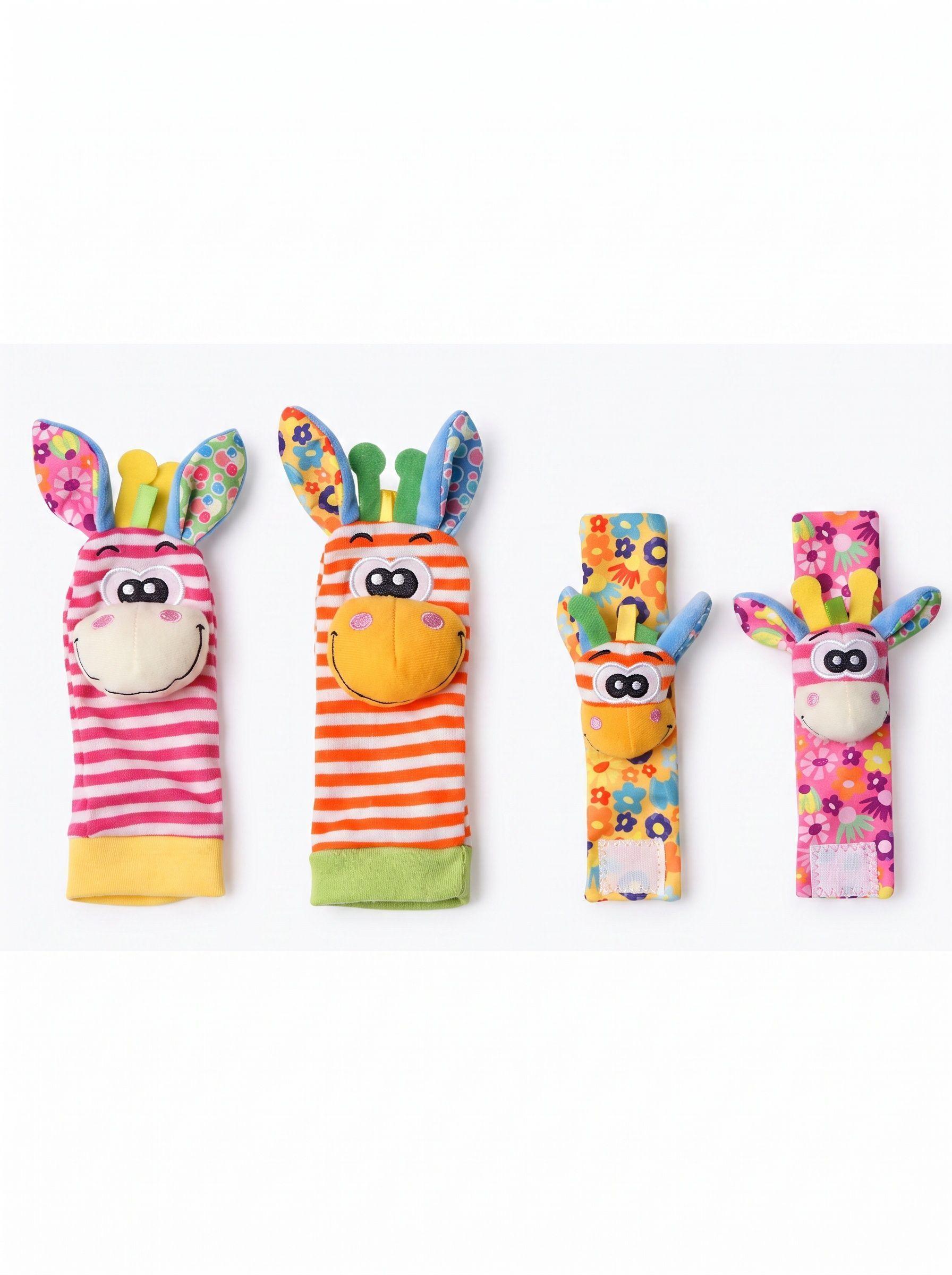 Kit Calcetines Y Brazaletes Estimulante Sonajero Bebes-1