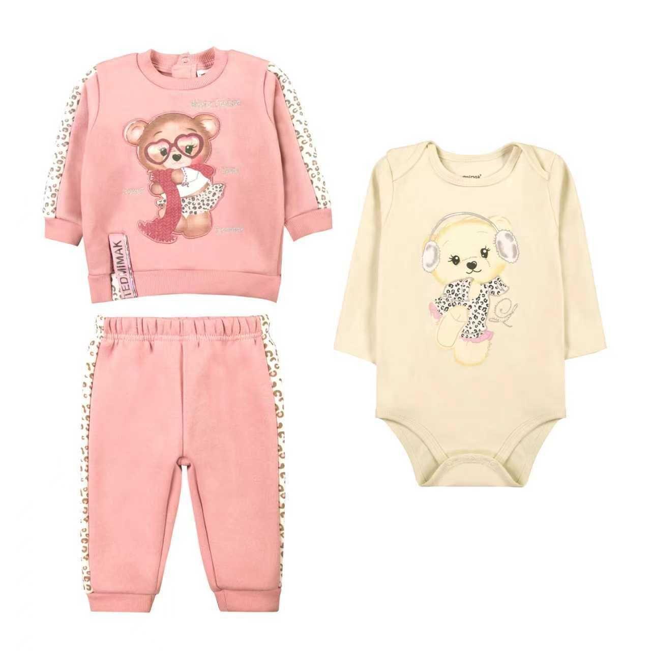 BUZO NI A BUFANDA ROSADA 3 PIEZAS-0