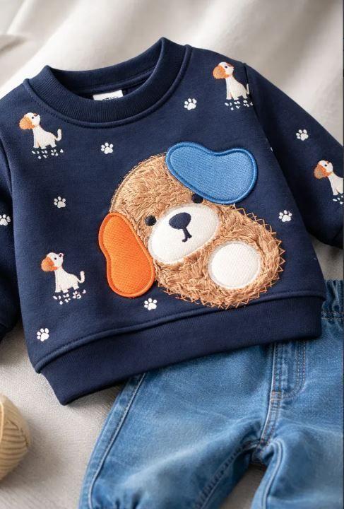 CONJUNTO BEBE PERRITO JEANS-3