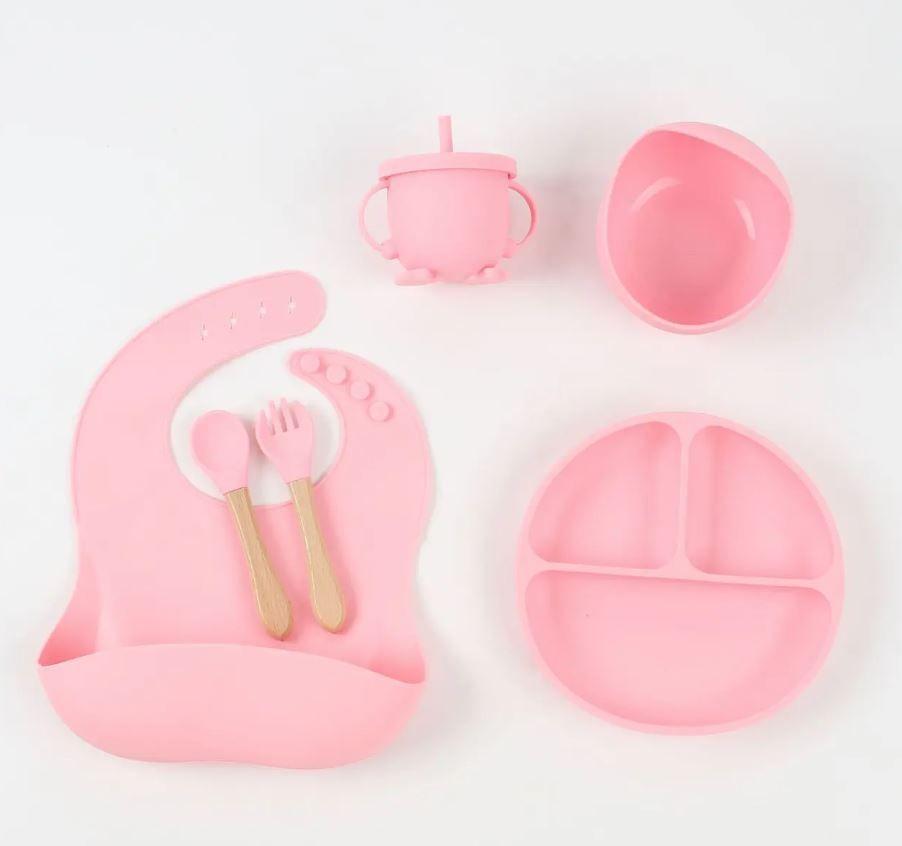 Set De Alimentacion Para Bebes 6 Piezas De Silicona 0 a 12 meses-0