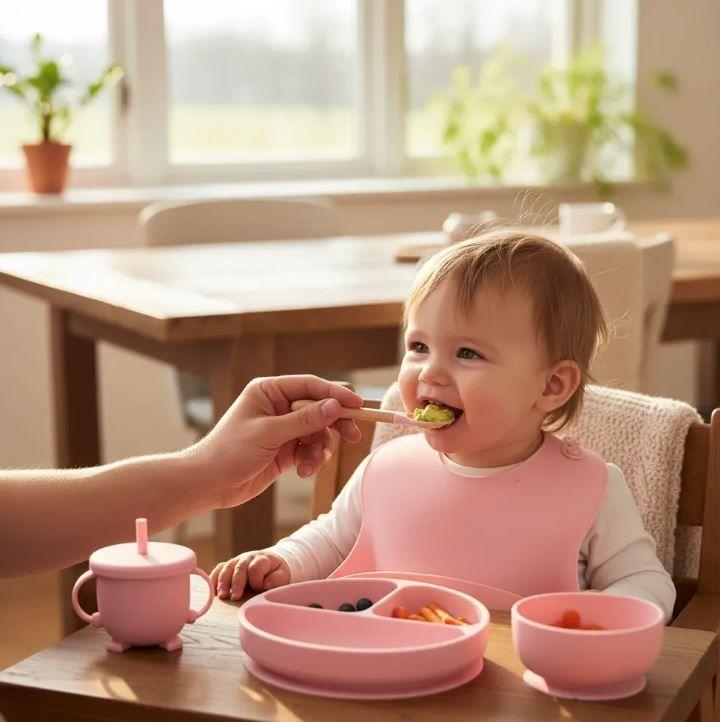 Set De Alimentacion Para Bebes 6 Piezas De Silicona 0 a 12 meses-1