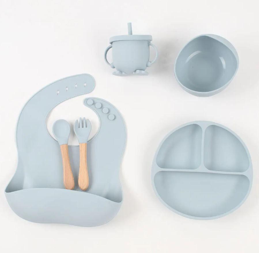 Set De Alimentacion Para Bebes 6 Piezas De Silicona 0 a 12 meses-0