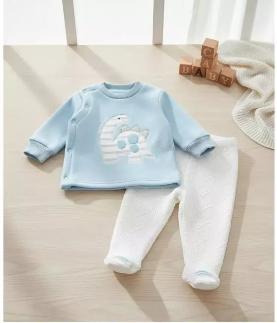 CONJUNTO BEBE ALGODON DINOSAURIO-1