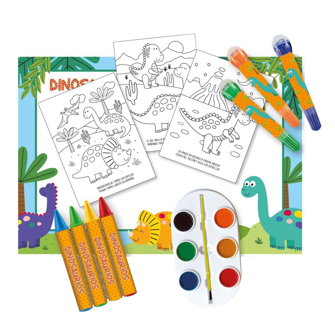 Libro Leo Y Coloreo Superpack - Dinosaurios Editorial Guadal-2