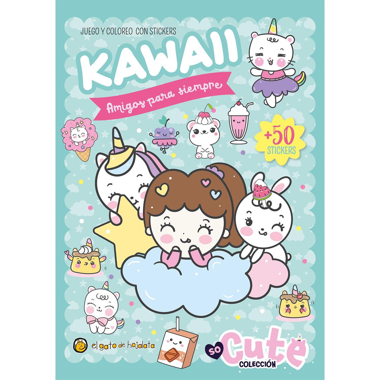 Libro Pack Libros Para Colorear Kawai So Cute-2