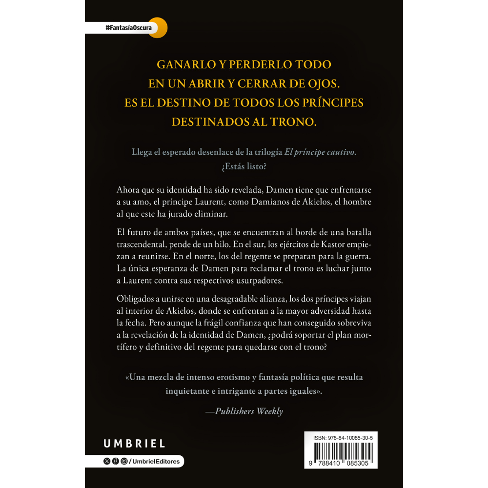 Libro El Príncipe Cautivo: El Rey-1