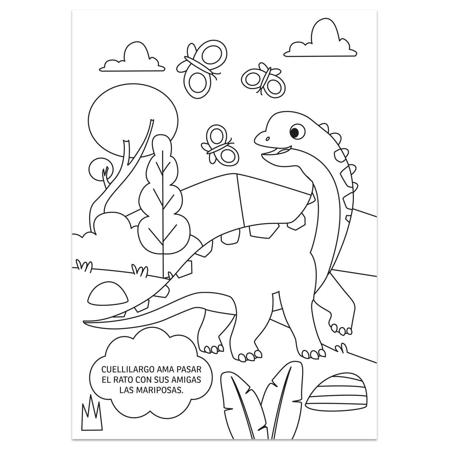 Libro Dinosaurios-Colores Y Stickers-2