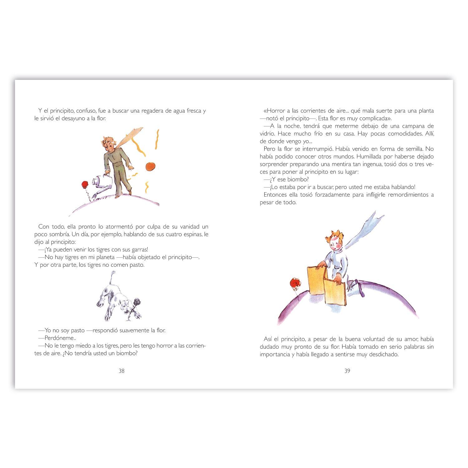 LIBRO El Principito Tapa Blanda Blanco-2