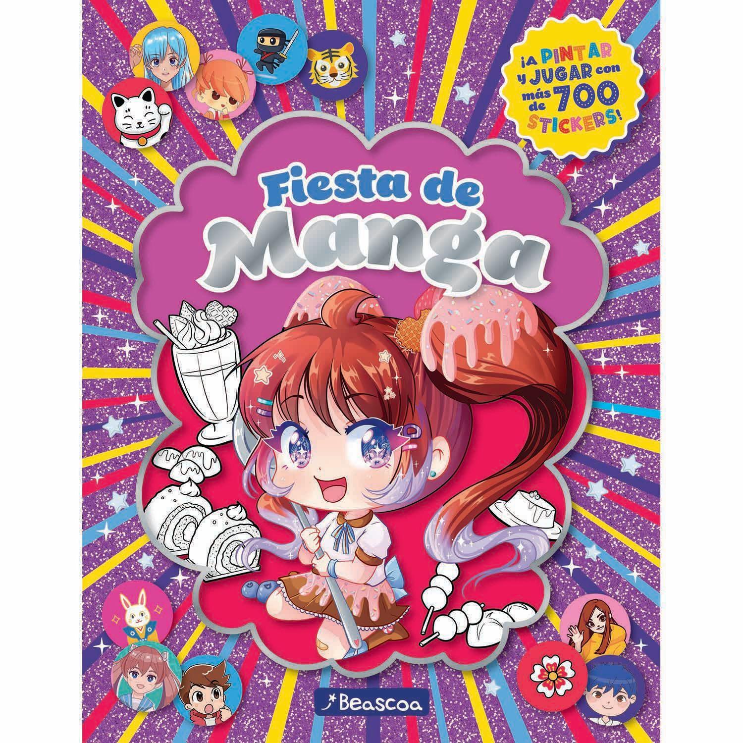 LIBRO Fiesta de stickers +700 manga-0