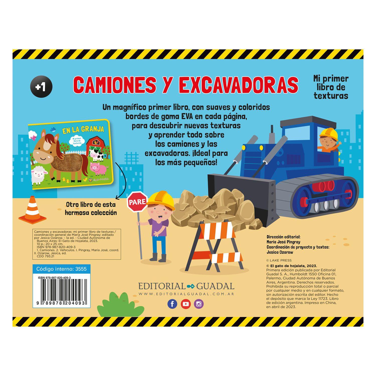 LIBRO Mi Primer Libro De Texturas: Camiones Y Excavadores-2