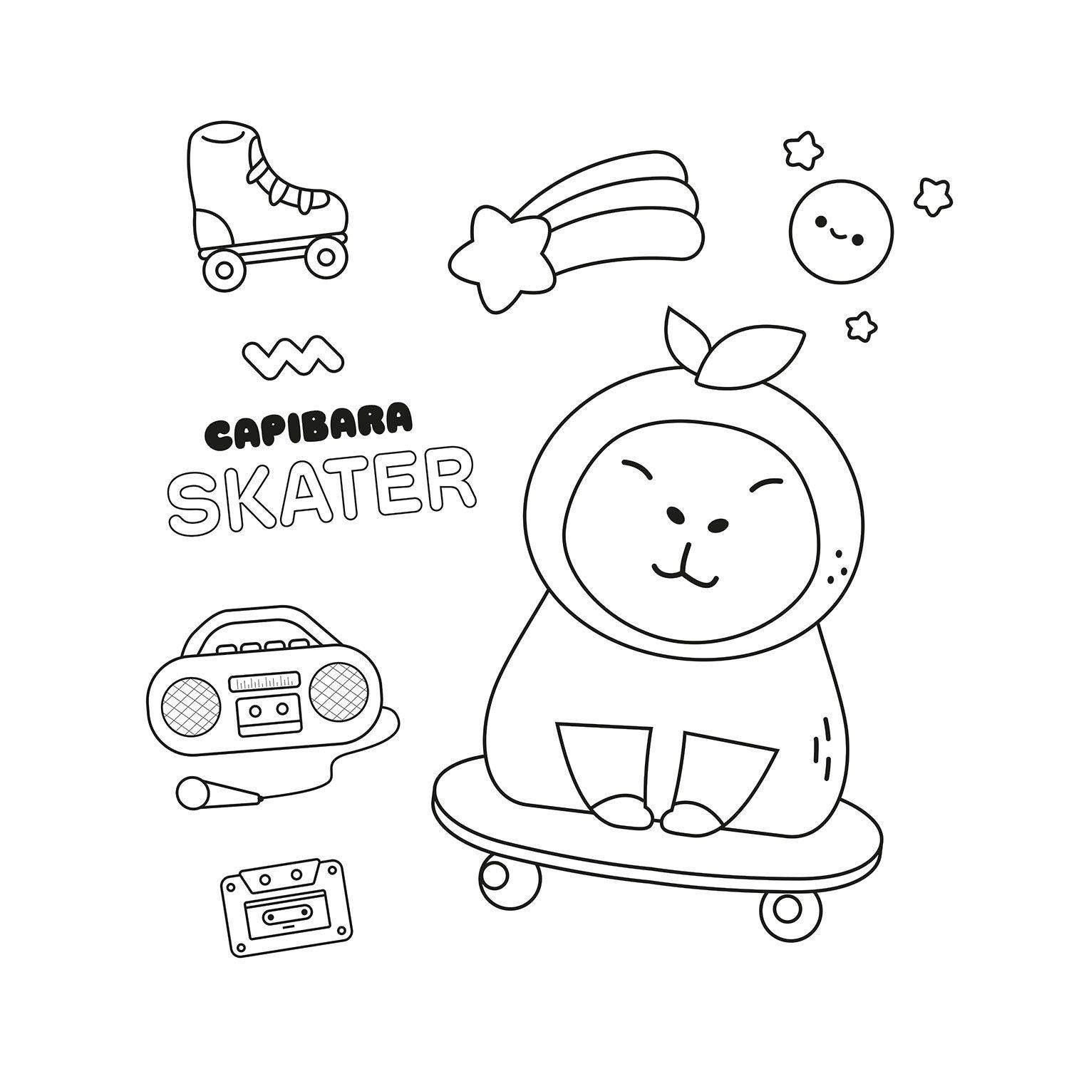 Pack Libros Para Colorear Capibaras-2
