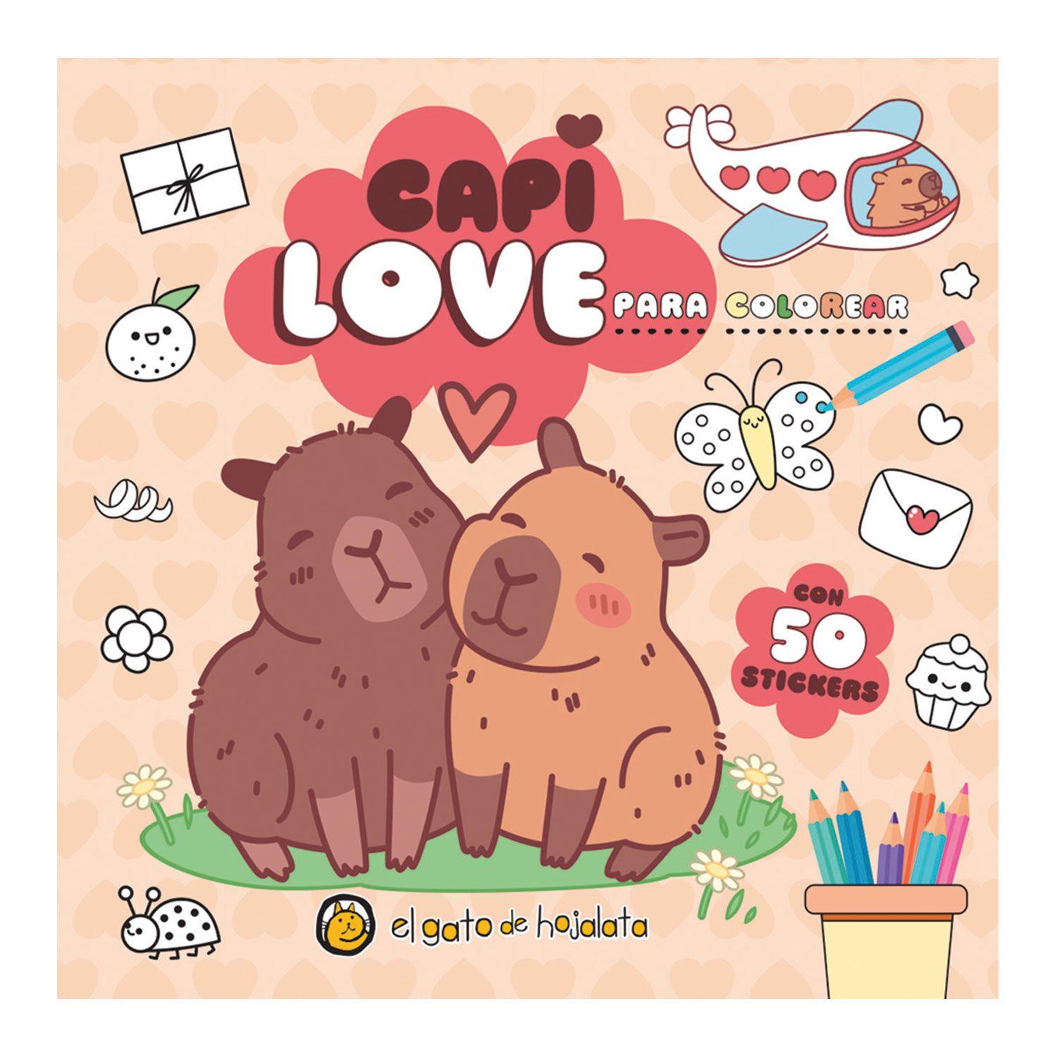 Pack Libros Para Colorear Capibaras-4