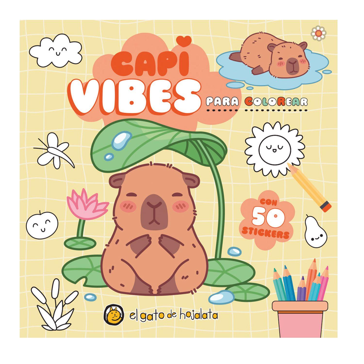 Pack Libros Para Colorear Capibaras-5