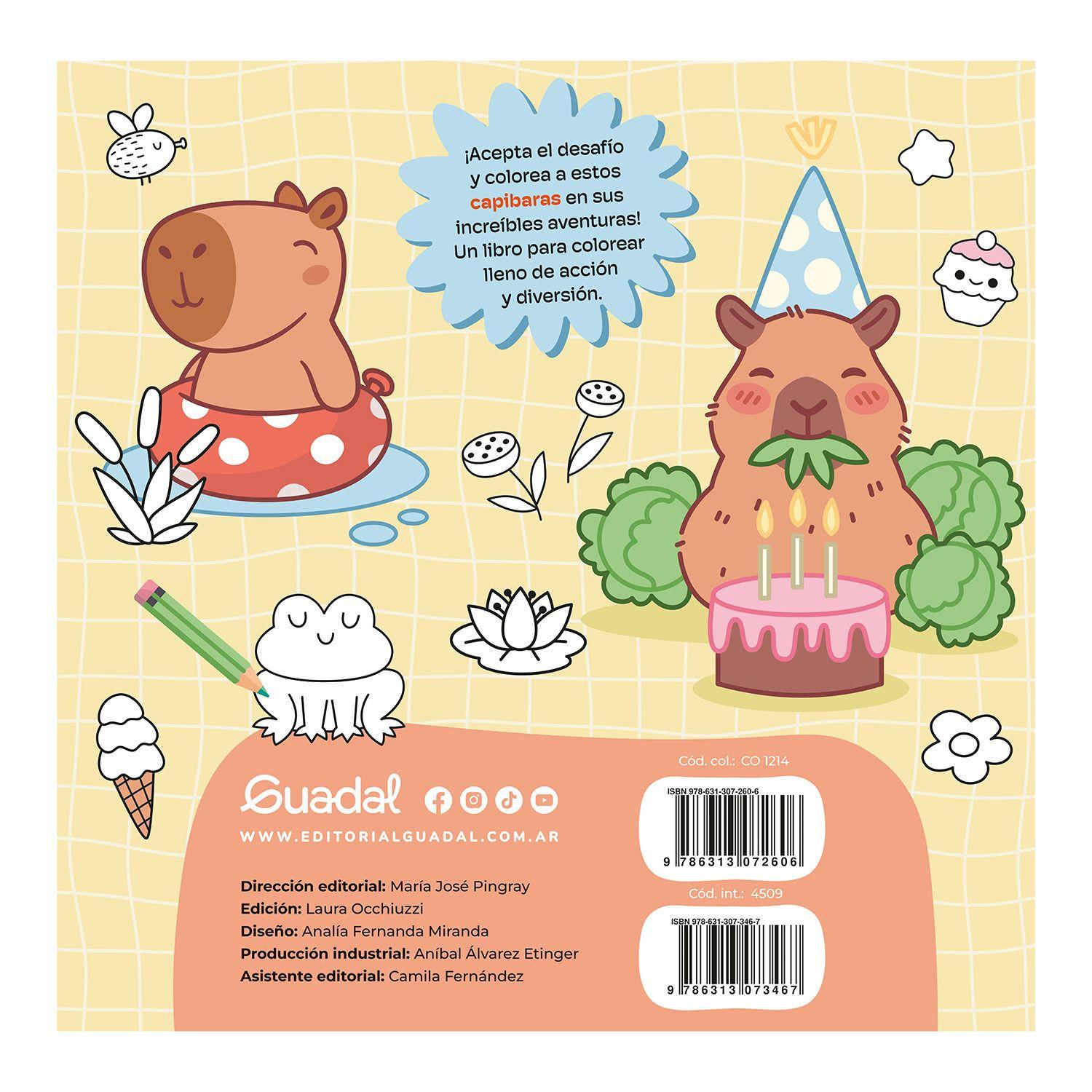 Pack Libros Para Colorear Capibaras-6