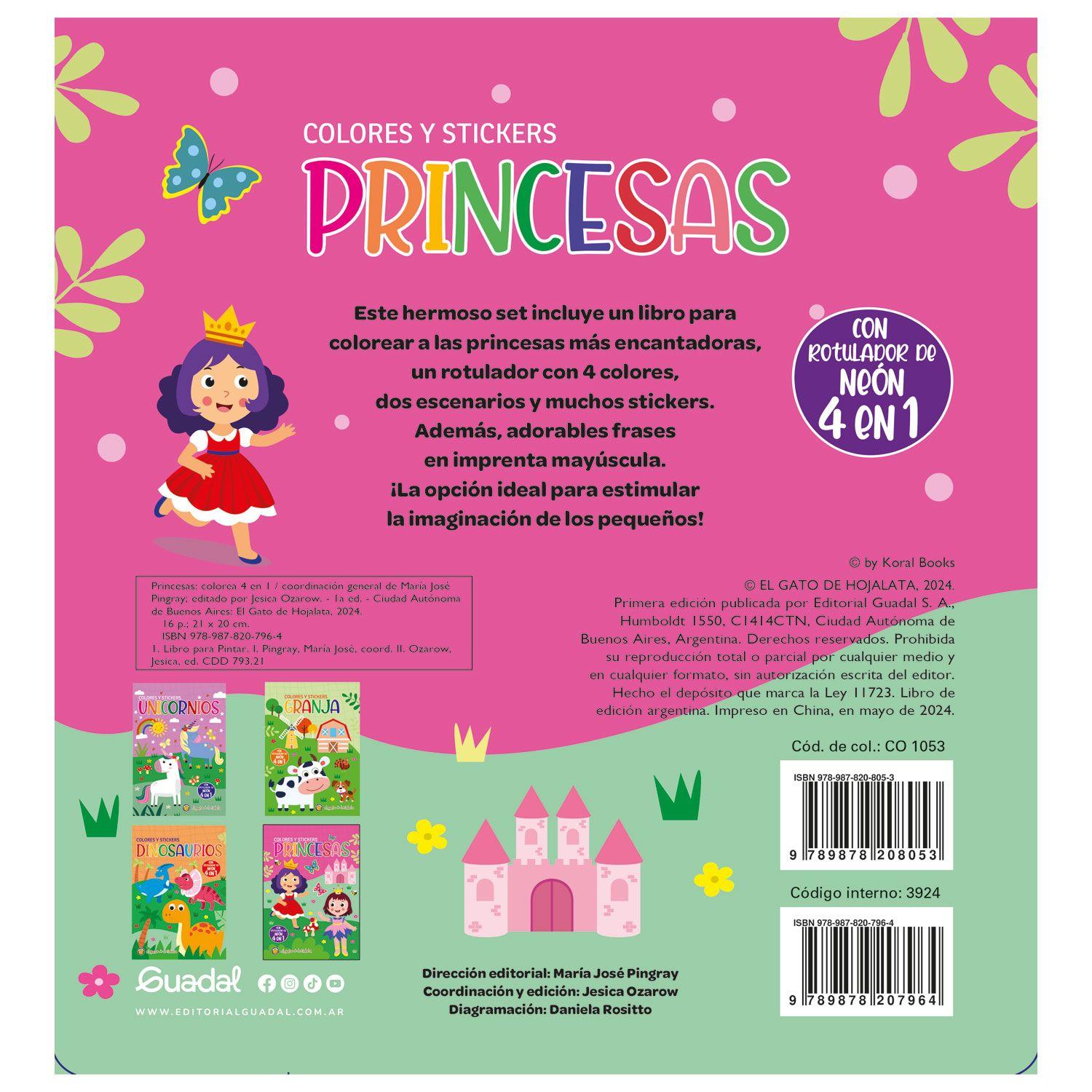 Libro Princesas-Colores Y Stickers-2