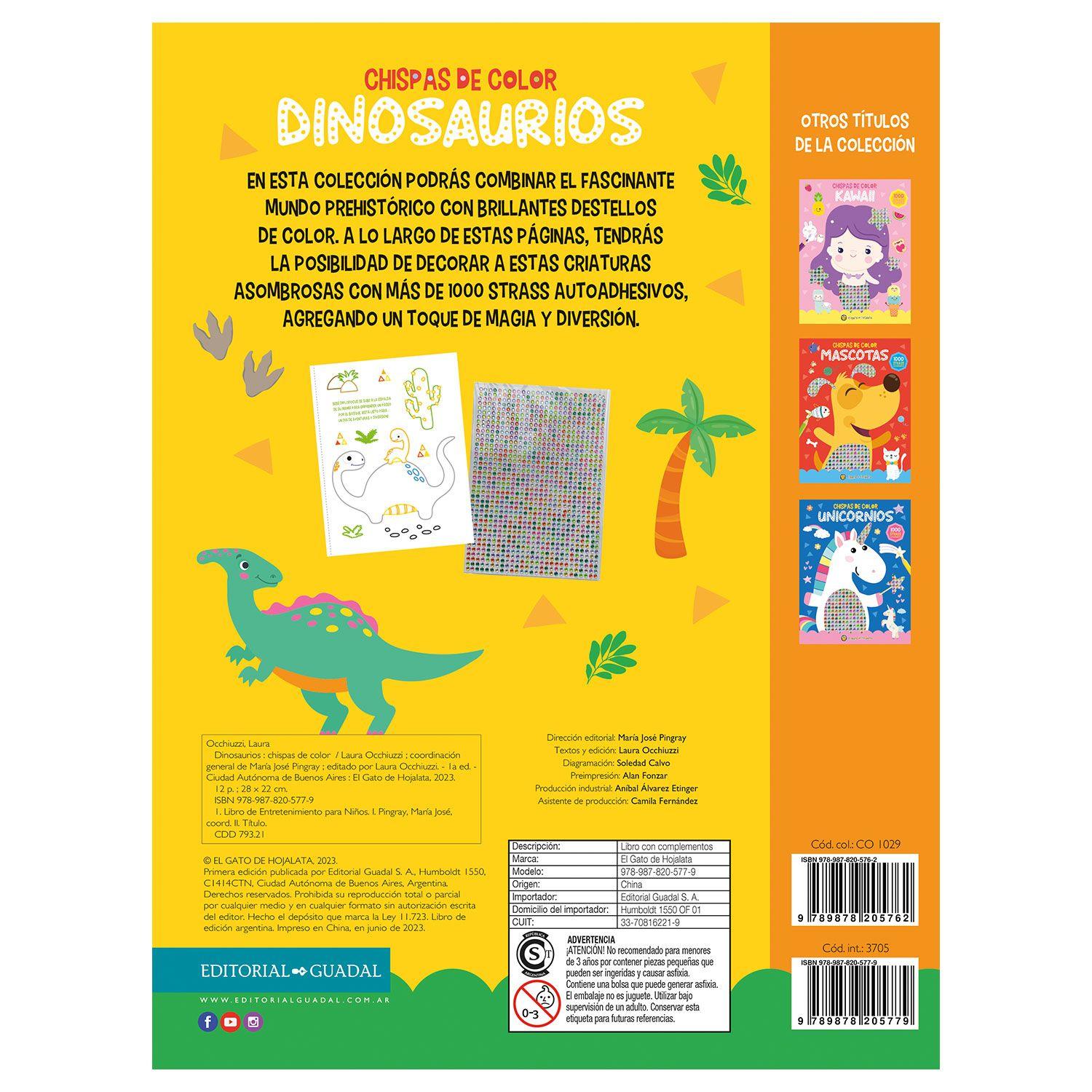LIBRO Chispas De Color: Dinosaurios-2