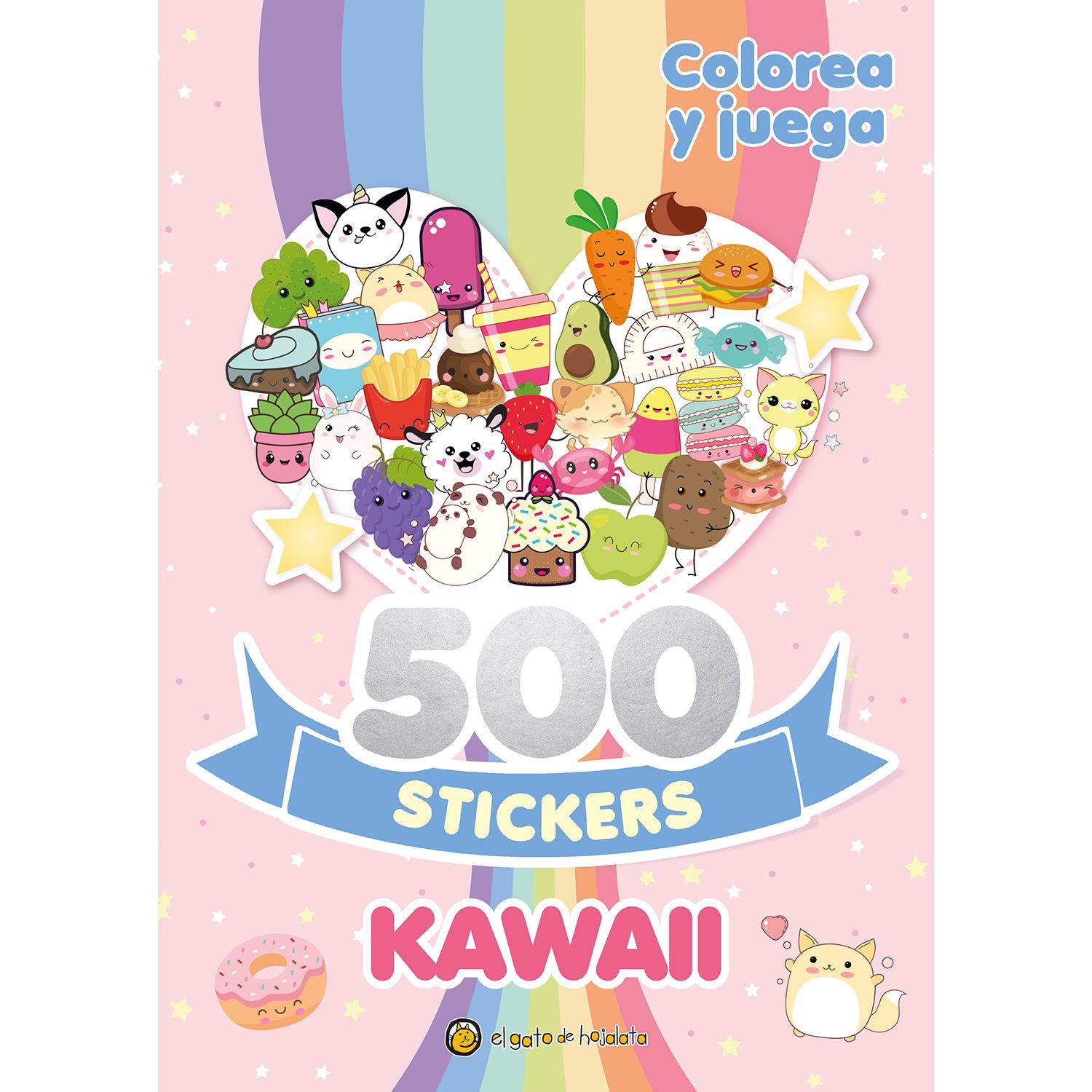 LIBRO 500 STICKERS KAWAII-0