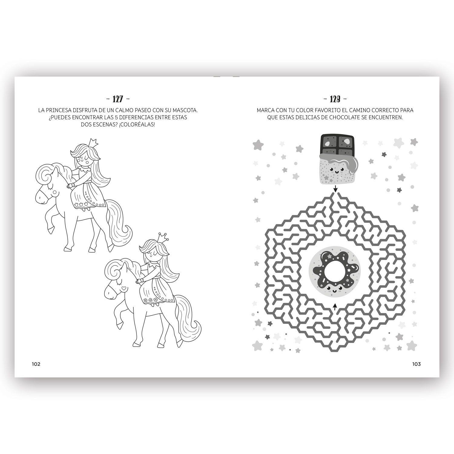 Libro 365 Actividades Con Princesas Y Unicornio-2