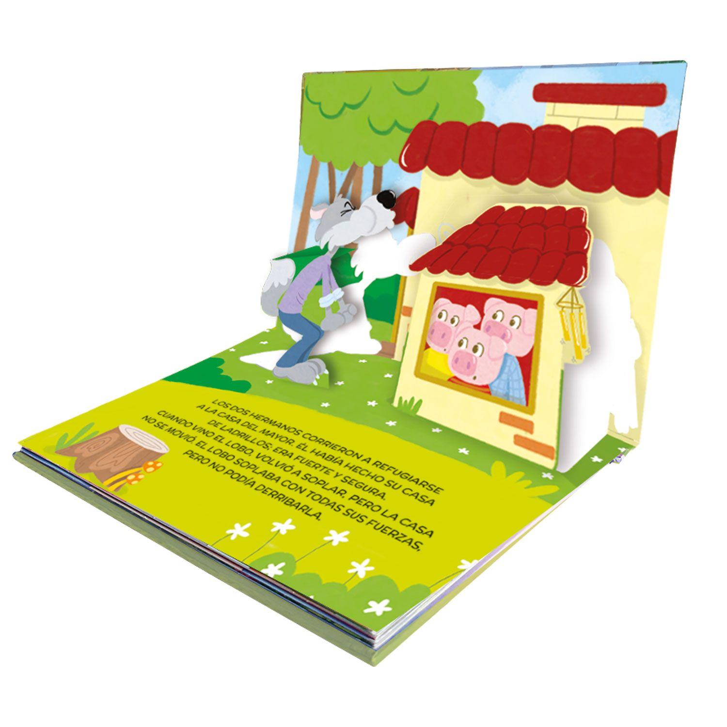 Libro Pop Ups Pequeños: Los Tres Cerditos-2