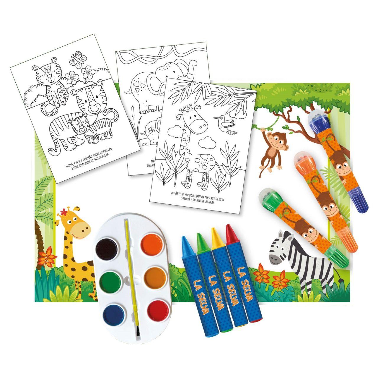 Libro Leo Y Coloreo Superpack - La Selva-2