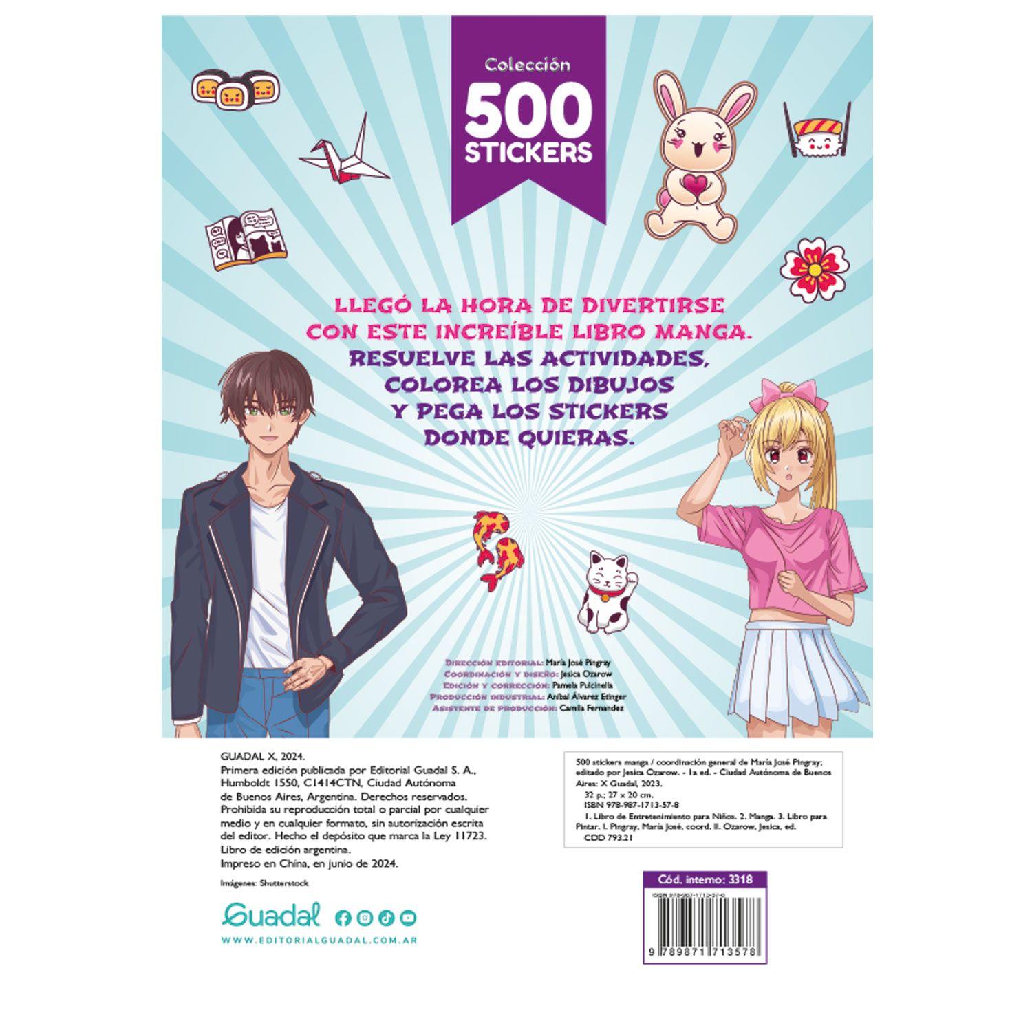 Libro 500 Stickers Manga-1