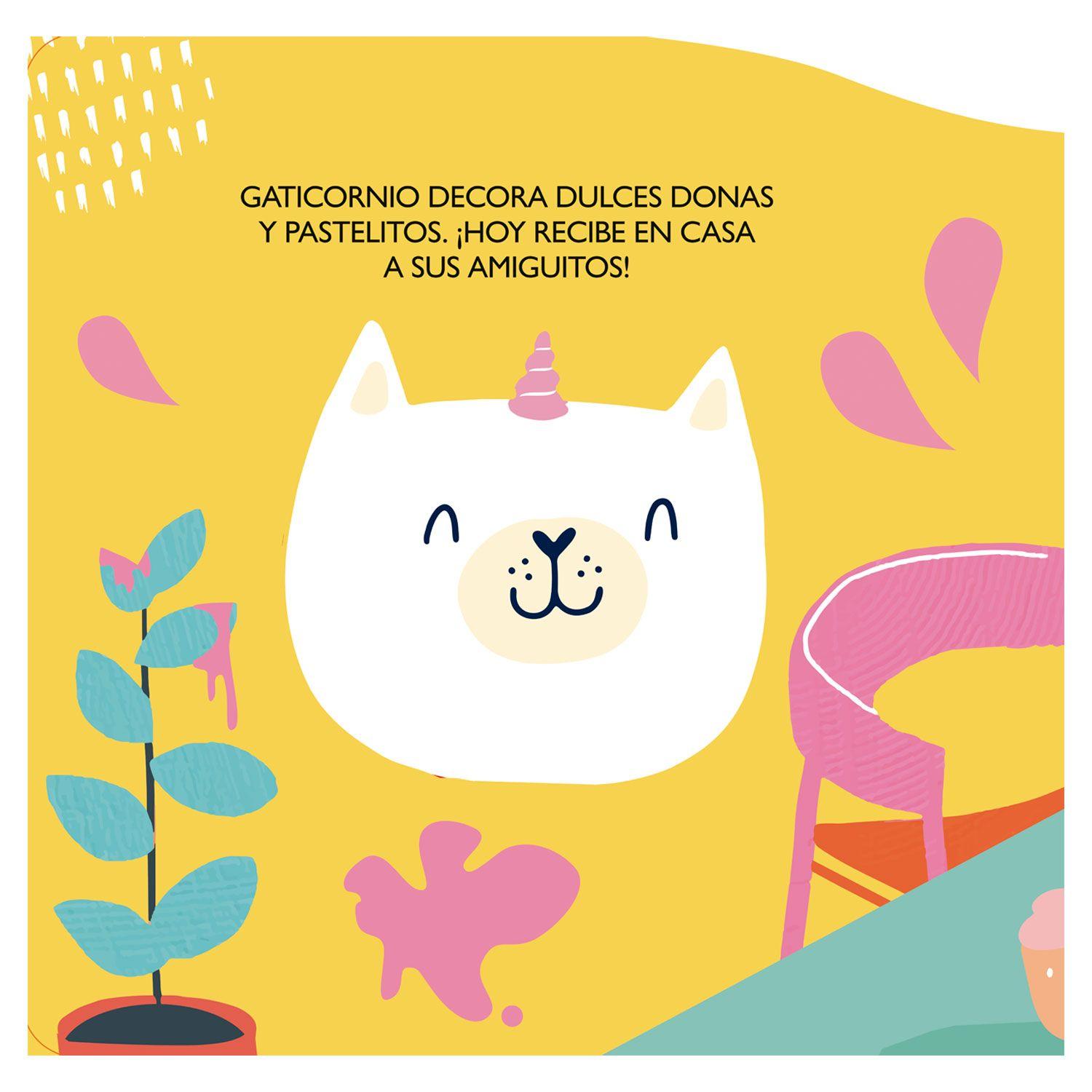 Libro Gaticornio Festeja Con Amigos *Amigos Sq-2