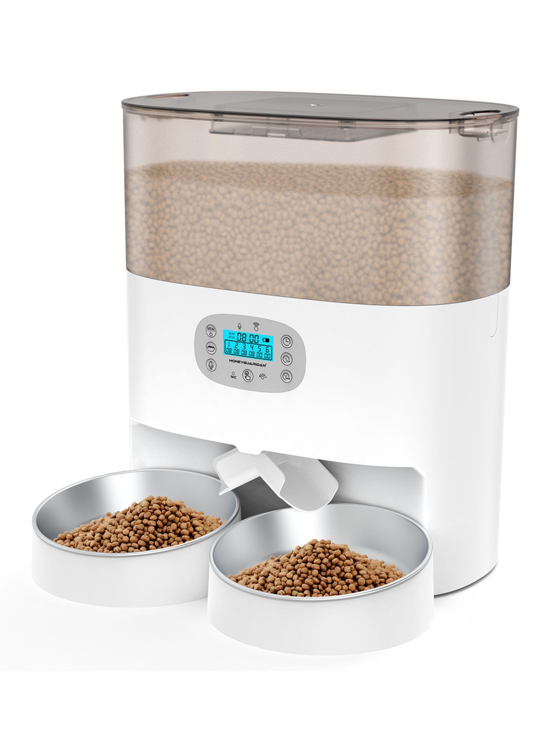 Dispensador Automático Comida Gato Doble Plato 5.6 L-0