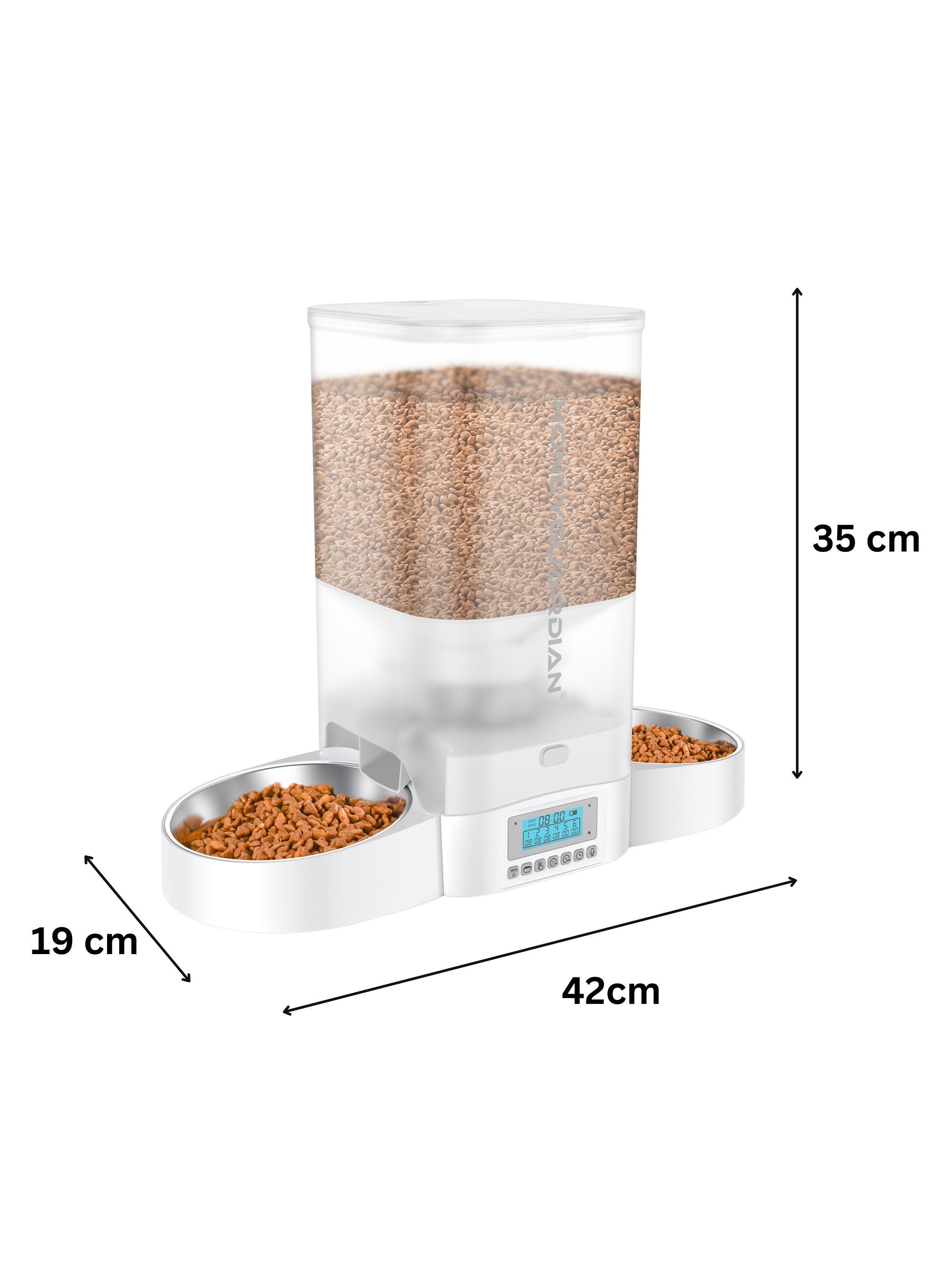 Dispensador Automático Comida Gato Doble Plato 5 L-1