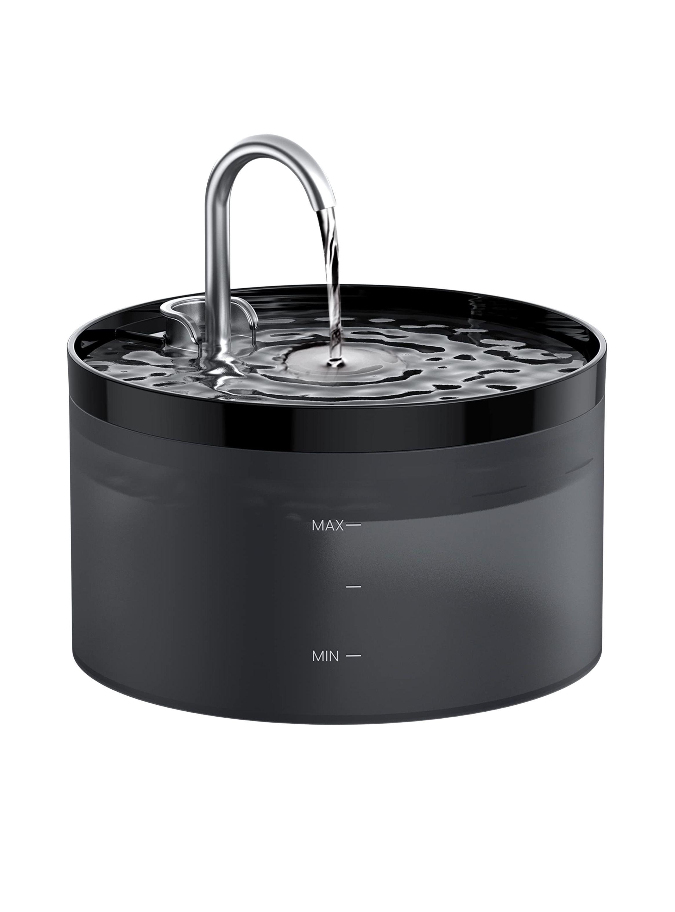 Bebedero Automático Silencioso Gato Llave Negro 2,2 L-0