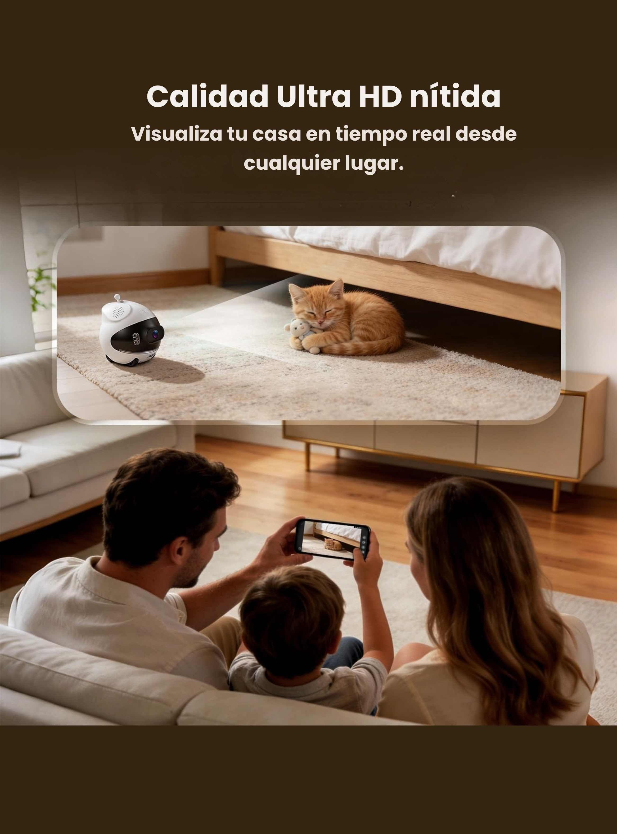 C mara Robot M vil Vigilancia Remota Visi n Nocturna 1080p-4