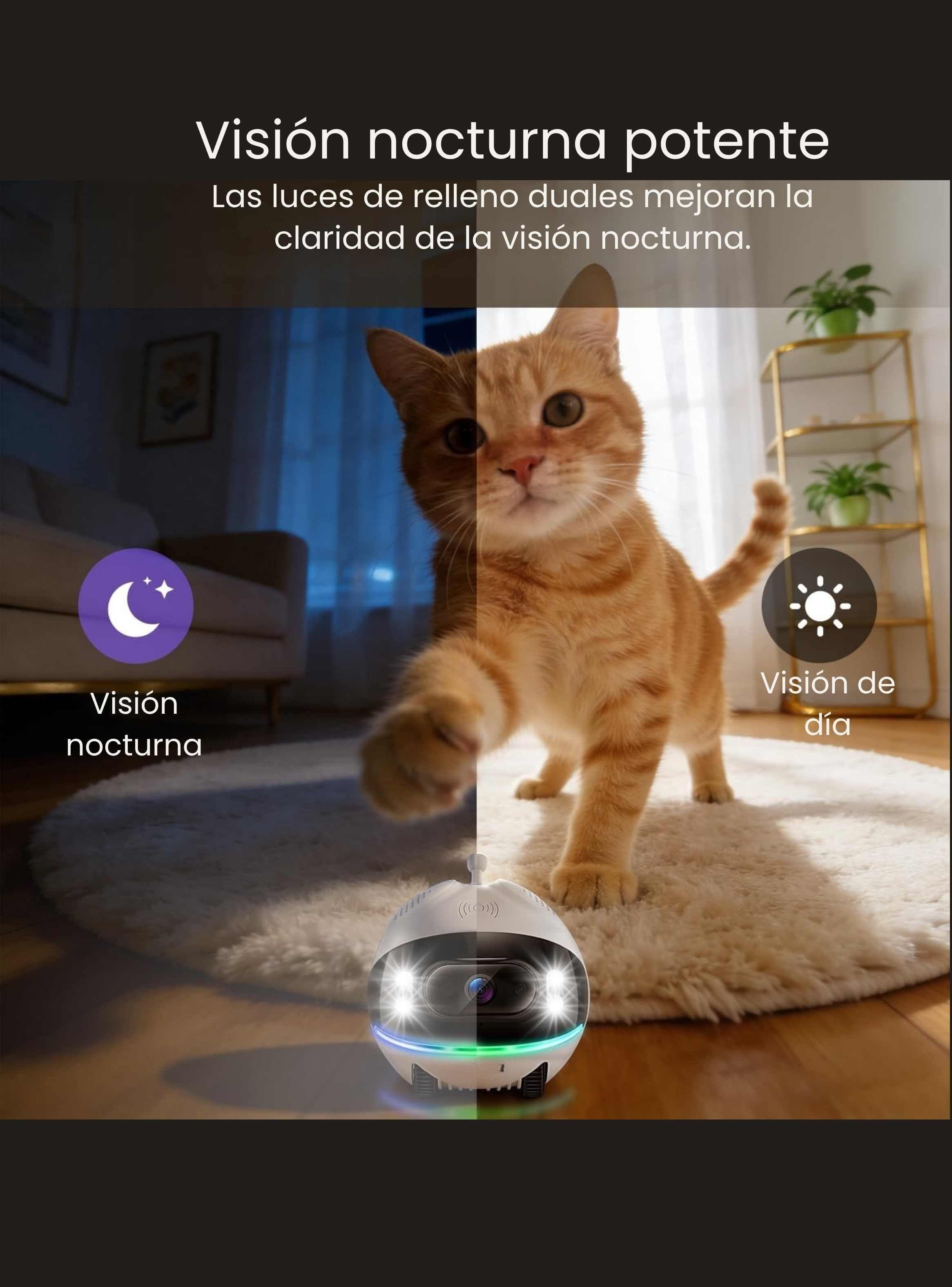 C mara Robot M vil Vigilancia Remota Visi n Nocturna 1080p-6