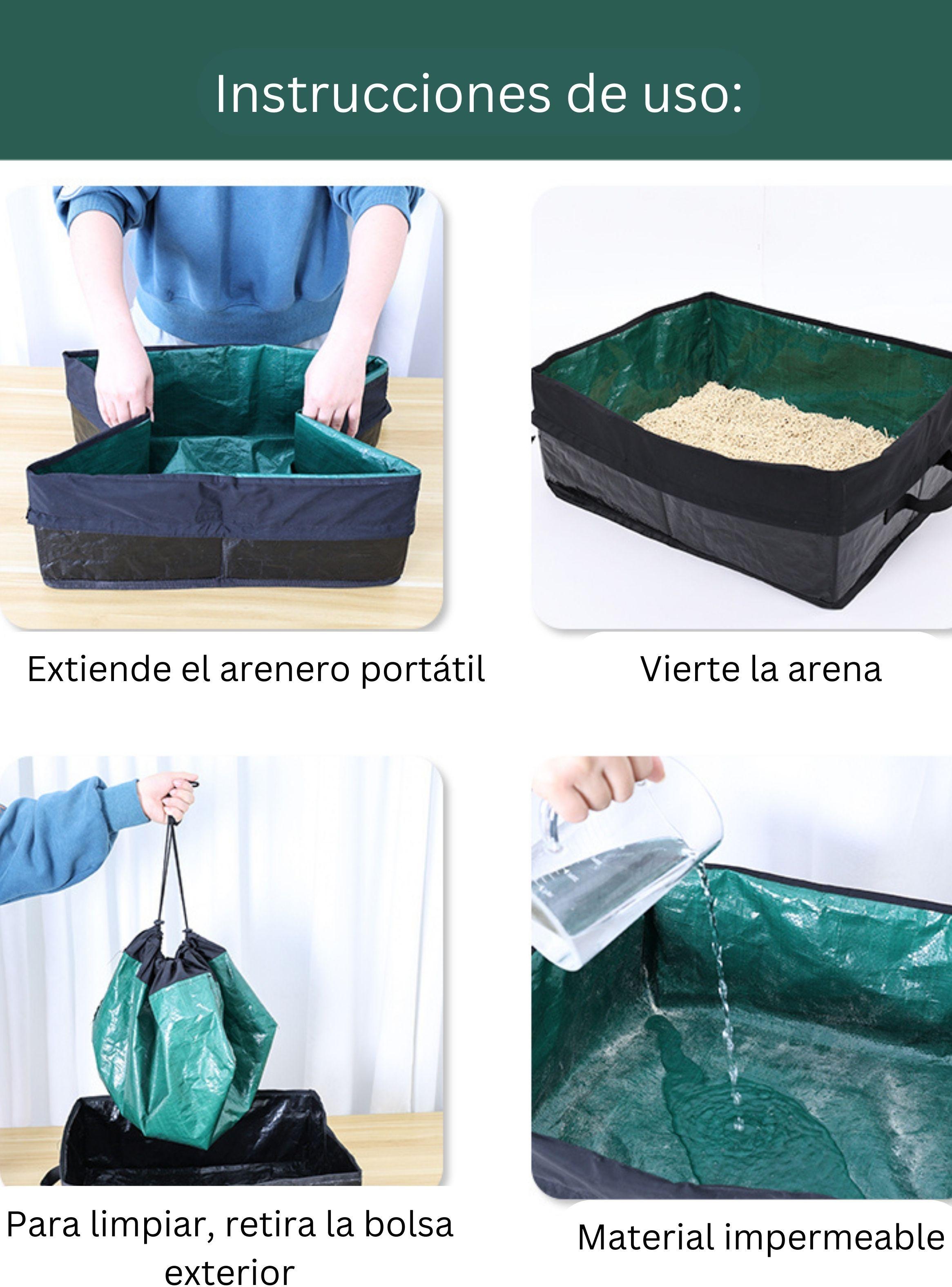 Arenero Plegable Portátil Gato Viajes-5