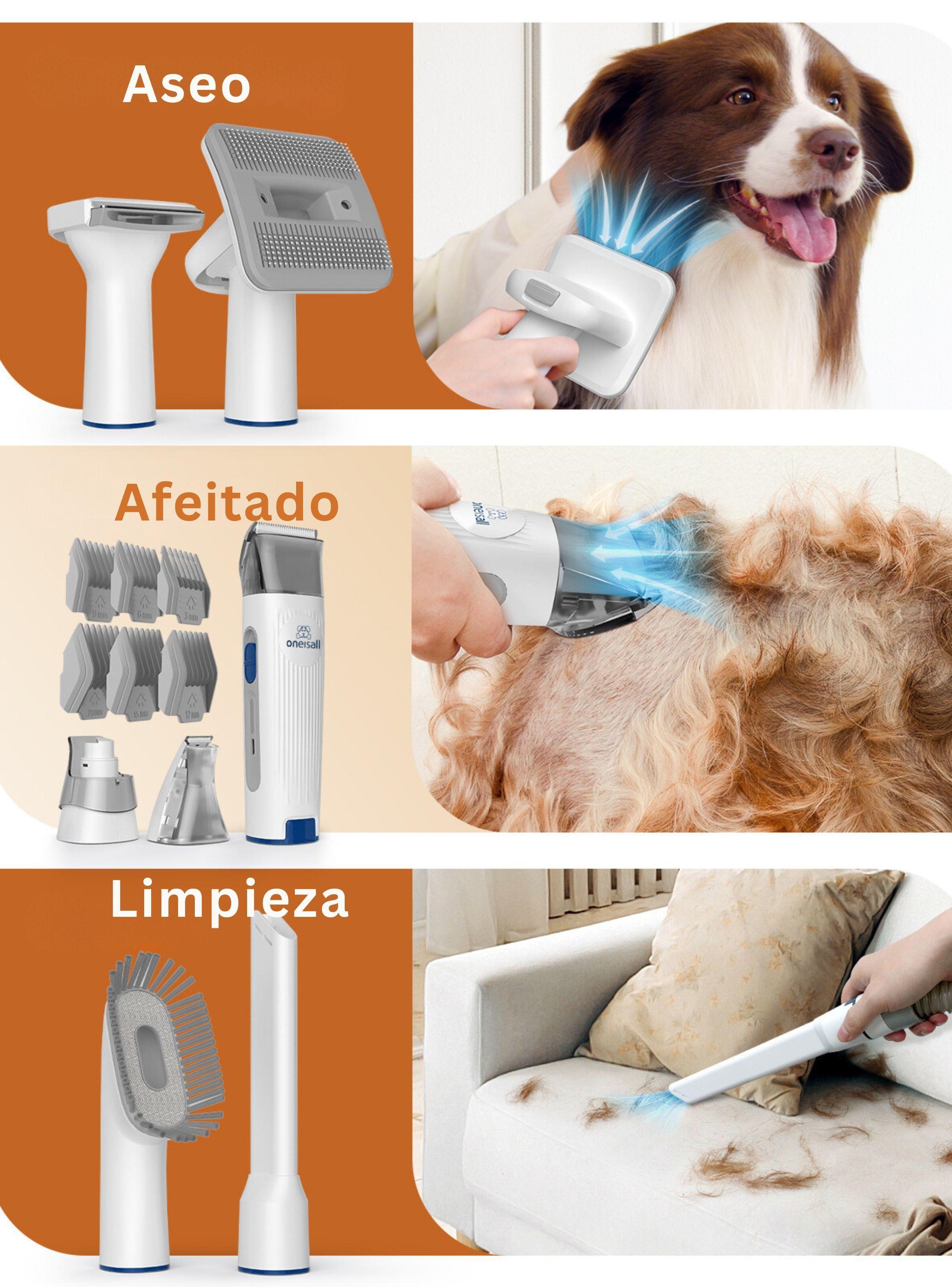 Aspiradora Grooming Silencioso para Mascotas (7 en 1)-5