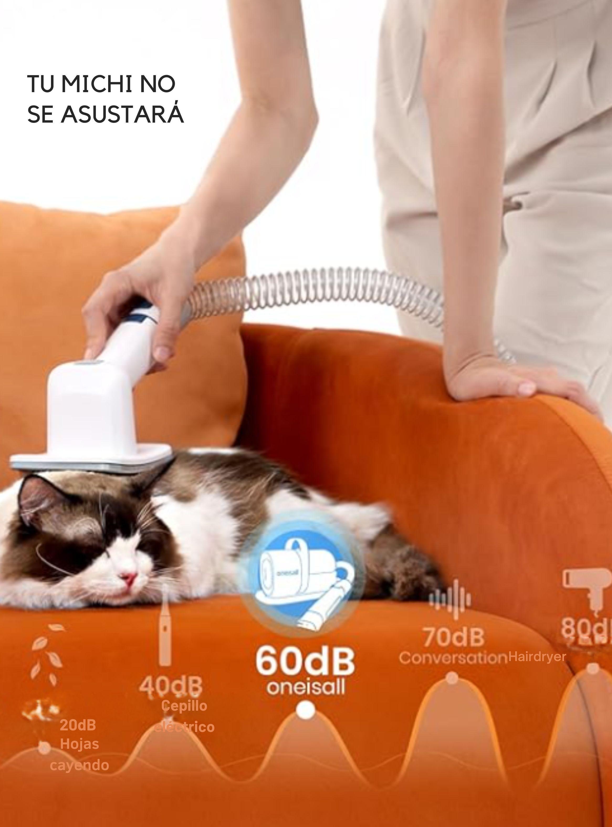 Aspiradora Grooming Silencioso para Mascotas (7 en 1)-7