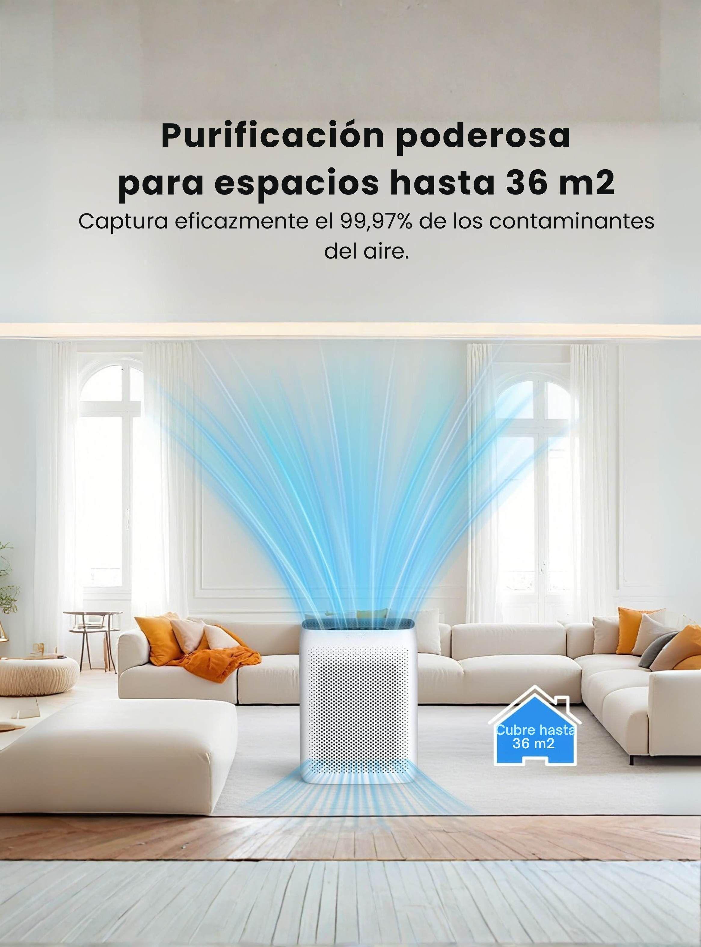 Purificador de Aire Wifi Silencioso Pelos Alérgenos Mascotas-3