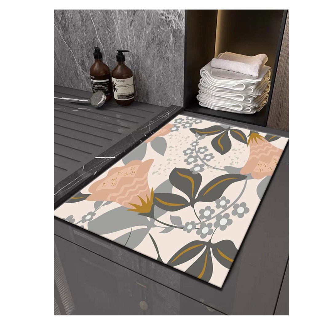 Alfombra Baño Secado Rápido 60x40cms -0