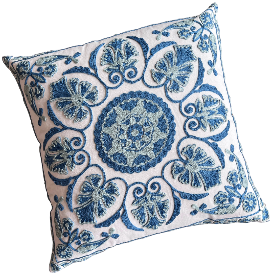 Funda de Cojín Bordado Mandala New Cuadrada 45x45c-0