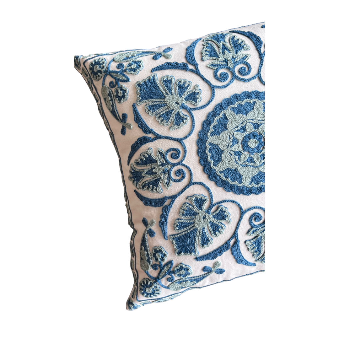 Funda de Cojín Bordado Mandala New Cuadrada 45x45c-1