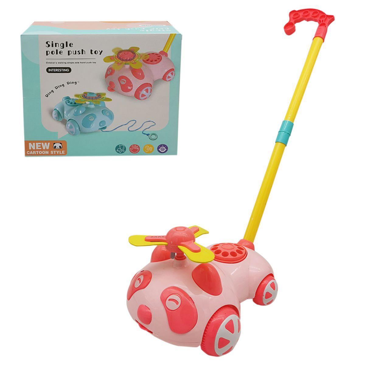 CARRITO CAMINADOR - OSO POLAR - TELEFONO - ROSADO - EVER GROUP-0