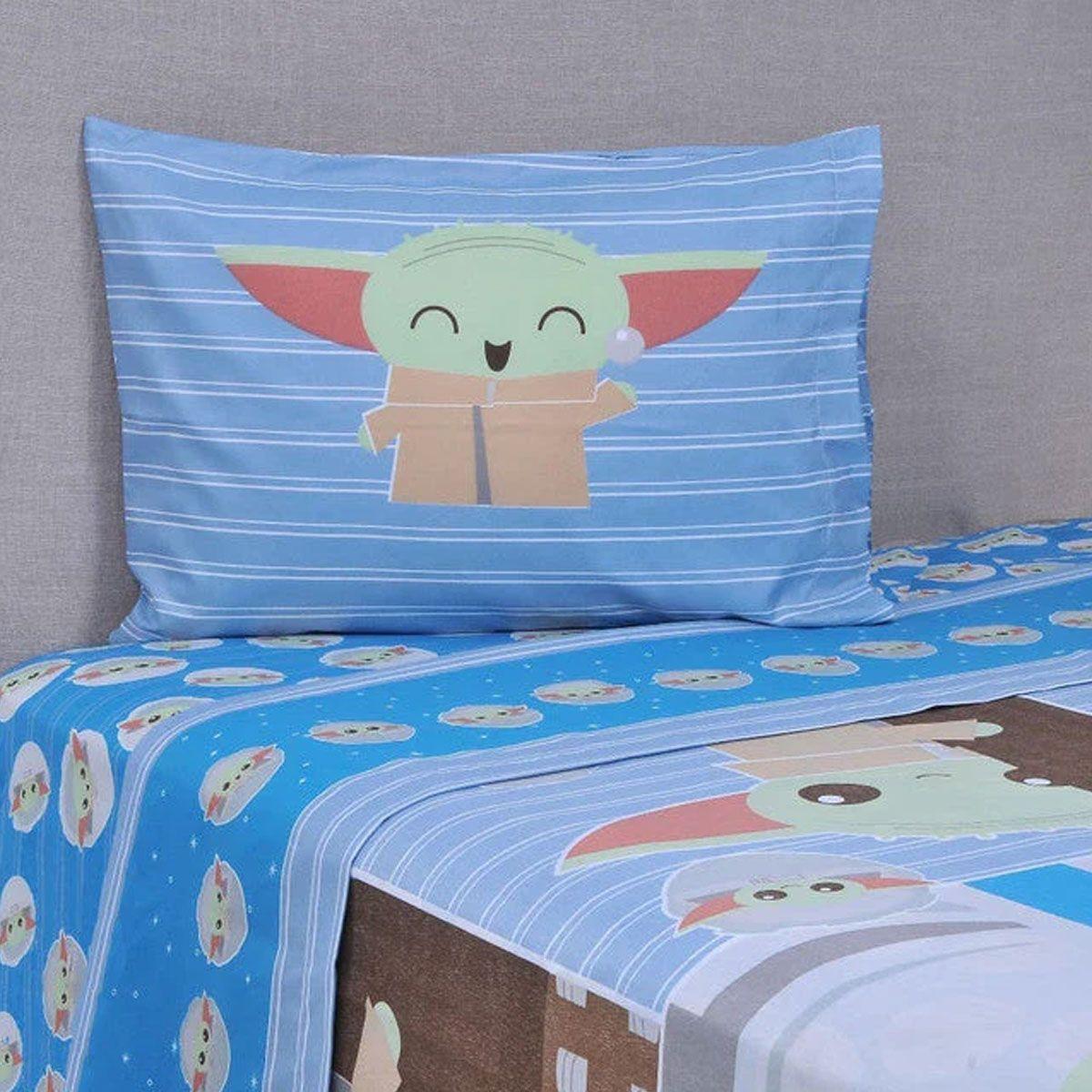 STAR WARS - BABY YODA - 820542 - JUEGO DE SABANAS - 1.5 PLAZA - WINDSOR-0