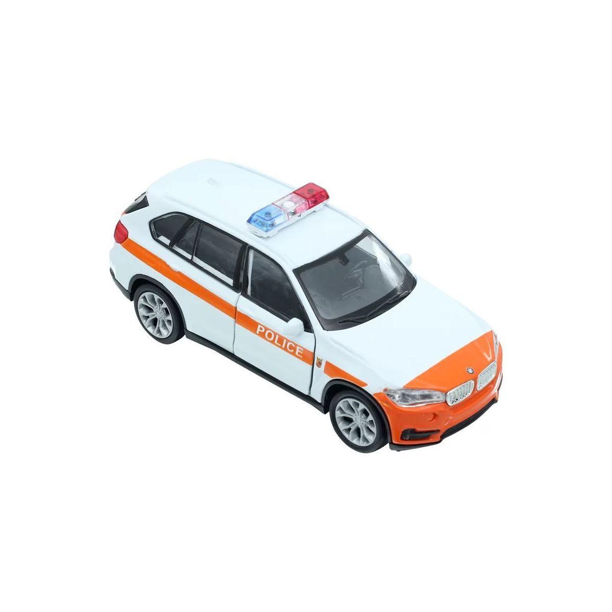 AUTOS POLICIALES - BMX X5 SUIZA - METAL - ESCALA 1:38 - EVER GROUP-1